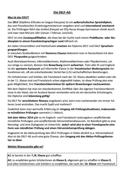 Merkblatt DELF-AG