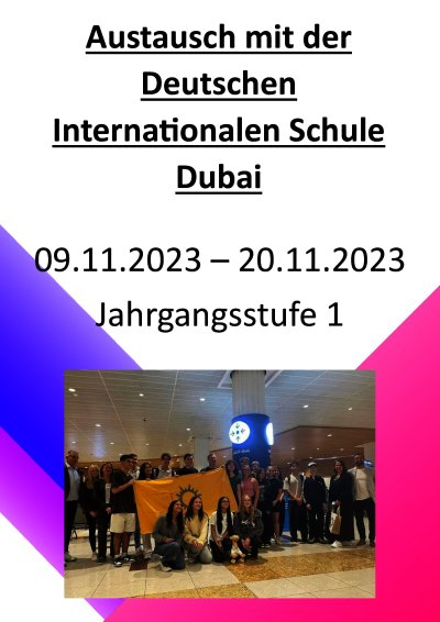 Bericht Dubai Austausch 2023/24
