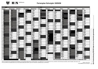 Ferien 2025-2026