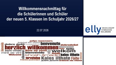 Pr&auml;sentation Willkommensnachmittag